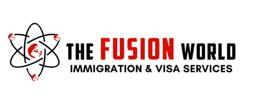 The Fusion World Immigration & Visa Services logo
